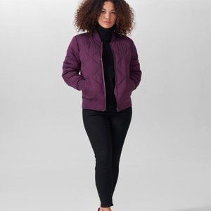 NWT Universal Standard Sophia Quilted Purple Bomber Jacket (S - 14/16)